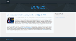 Desktop Screenshot of bomec.es